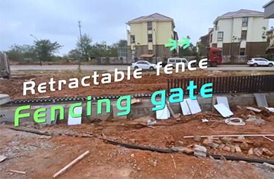How to install automatic retractable fencing gates?