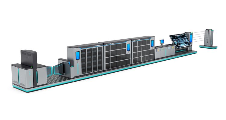 Custom smart mobile work platform and superstructure for large spacecraft component assembly