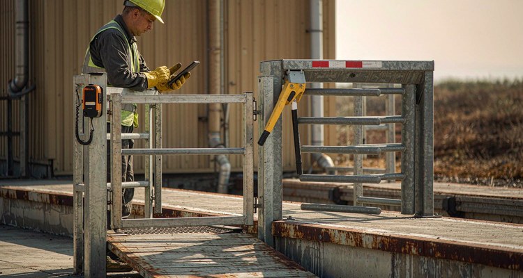 Personnel access verification at hazardous petrochemical storage zones with check-in logging