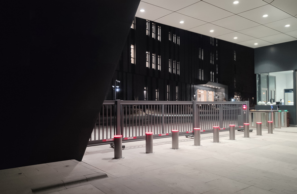 Protect your building with automatic retractable bollards